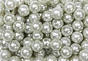 Kunstperle Perlen D 14mm Hochzeit 100g 35 Stück silber von H&R