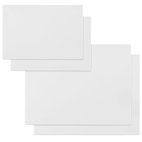 H&S Blanko Leinwände für Acrylfarben und Aquarell - 4er Canvas Set - Weiße Baumwoll Leinwand auf Keilrahmen aus Stabilem Kiefernholz zum Bemalen - Je 2 Rahmen in 20x30 & 30x40 cm - Leinwand Set von H&S