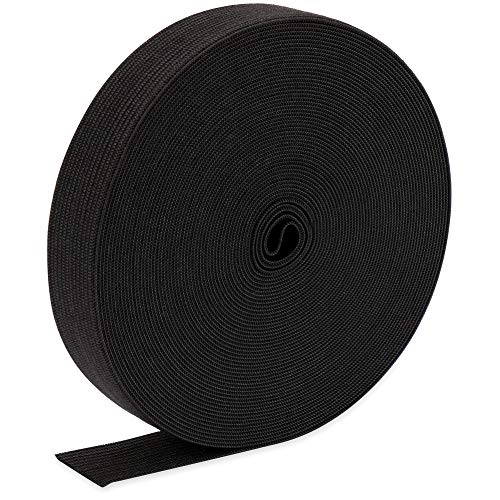 H&S Gummiband zum Nähen in Schwarz - 10m x 24mm Breit - Runde, Robuste Rolle Elastisches Band für Ihren Näh Bedarf als Falzgummi, Hosengummi oder Schlüpfergumi - Gummiband für Sporthose - Lochgummi H&S Gummiband zum Nähen in Schwarz - 10m x 24mm Breit - Runde, Robuste Rolle Elastisches Band für Ihren Näh Bedarf als Falzgummi, Hosengummi oder Schlüpfergumi - Gummiband für Sporthose - Lochgummi von H&S