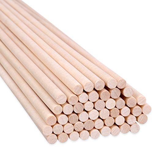 H&S Holzstäbchen zum Basteln - 100 Stück Rund Holz - 30cm x 6mm Unbehandelte Holzstäbe - Ultraglatter Rundholz Holzstab für Bastel Projekte H&S Holzstäbchen zum Basteln - 100 Stück Rund Holz - 30cm x 6mm Unbehandelte Holzstäbe - Ultraglatter Rundholz Holzstab für Bastel Projekte von H&S