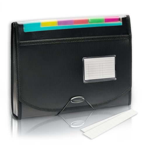 H4D Akkordeon-Aktenordner, 13 Fächer, erweiterbare Papier-Aktenordner, Organizer, erweiterbarer Ordner, Dokumenten-Organizer, Aktenordner mit Trennblättern, Briefgröße H4D Akkordeon-Aktenordner, 13 Fächer, erweiterbare Papier-Aktenordner, Organizer, erweiterbarer Ordner, Dokumenten-Organizer, Aktenordner mit Trennblättern, Briefgröße von H4D