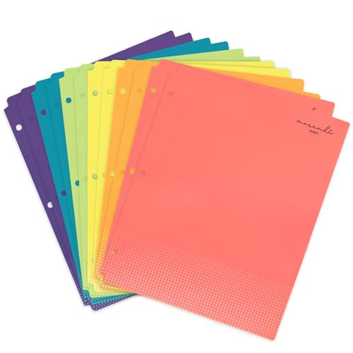 H4D Kunststoff-Ordner mit Taschen, passend für 3-Ringordner, Briefgröße, Primärfarben, 12 Stück H4D Kunststoff-Ordner mit Taschen, passend für 3-Ringordner, Briefgröße, Primärfarben, 12 Stück von H4D