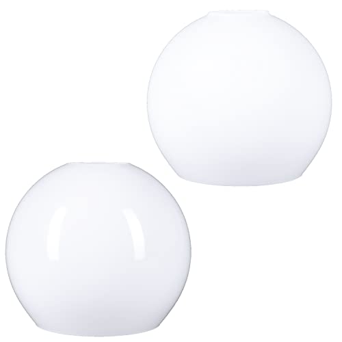 Kugelglas KL4051 opal weiß glänzend d=160/103/48mm f. E27 Weiß Matt von H4L