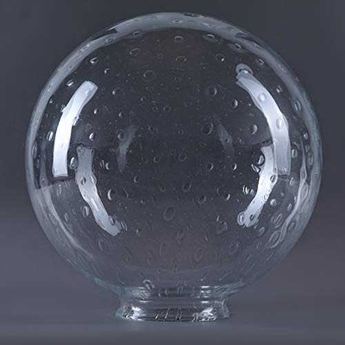Kugelglas Lampenglas Ø 250mm weiß, klar, glanz, matt Ersatzglas rund Leuchtenglas Glaskugel für E27 (Blasenglas) von H4L