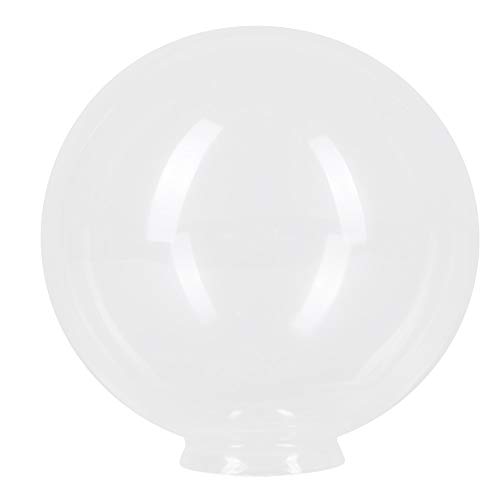 Kugelglas transparent Lampenglas Ø200mm rund Ersatzglas Leuchtenglas Kragenrand 80mm E27 Klarglas von H4L