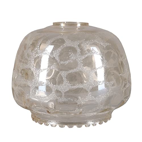 Lampenglas Ø160mm E27 Strukturglas Antik Ersatzglas Braunton Leuchtenglas geeist Dekorativ Höhe 140mm von H4L