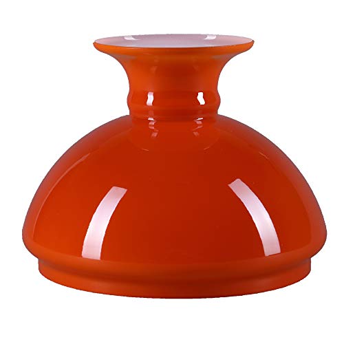 Lampenglas Orange Petroleumlampe Ersatzglas Vestaschirm Glasschirm Ø 154mm Leuchtenglas Petroleumglas von H4L