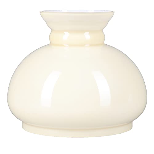 Lampenglas Petroleumleuchte Beige glänzend Ø 120 mm Ersatzglas Glasschirm von H4L