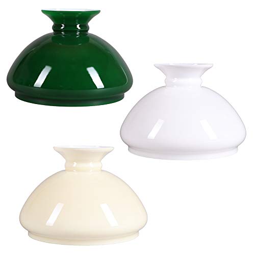 Petroleumglas Lampenglas 234mm Ersatzglas Petroleumlampe Leuchtenglas Opalglas rund Weiß Einbaudurchmesser von H4L