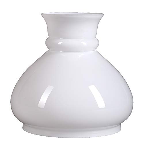 Petroleumglas Lampenglas Ersatzglas Leuchtenlas Opalglas Lampenschirm Glas Ø 145mm - Höhe 165mm Weiß von H4L
