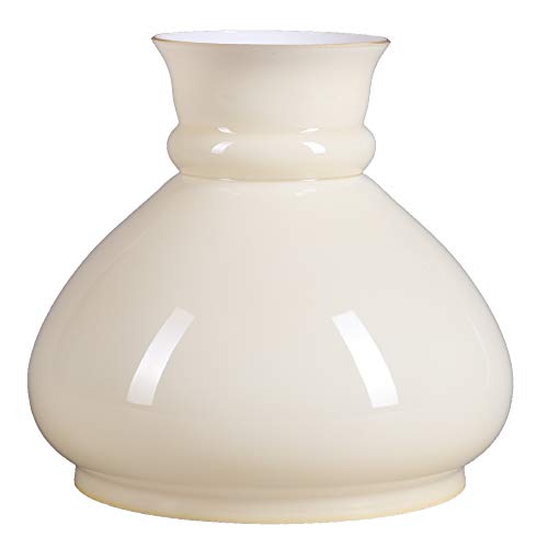 Petroleumglas Lampenglas Ersatzglas Leuchtenlas Opalglas Lampenschirm Glas Ø 145mm - Höhe 165mm Beige von H4L