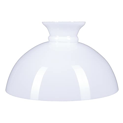 Petroleumglas Ø 280mm weiß glänzend Lampenglas Ersatzglas Leuchtenglas Glasschirm rund Petroleumglas Ø 280mm weiß glänzend Lampenglas Ersatzglas Leuchtenglas Glasschirm rund von H4L