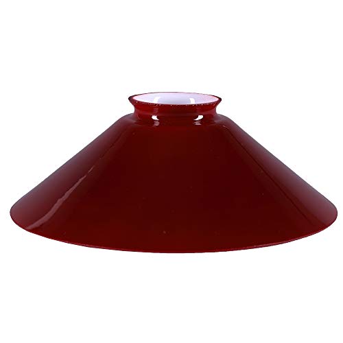 Schusterschirm Rot Ø 200mm Lampenglas Ersatzglas Schusterglas Opalglas E27 Vestaschirm von H4L