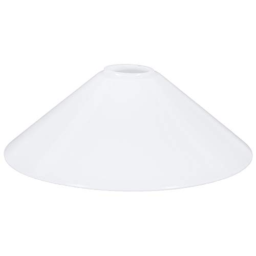 Schusterschirm weiß glänzend Ø 250mm Vestaschirm Lampenglas Ersatzglas Rund Glasschirm E27 Schusterschirm weiß glänzend Ø 250mm Vestaschirm Lampenglas Ersatzglas Rund Glasschirm E27 von H4L