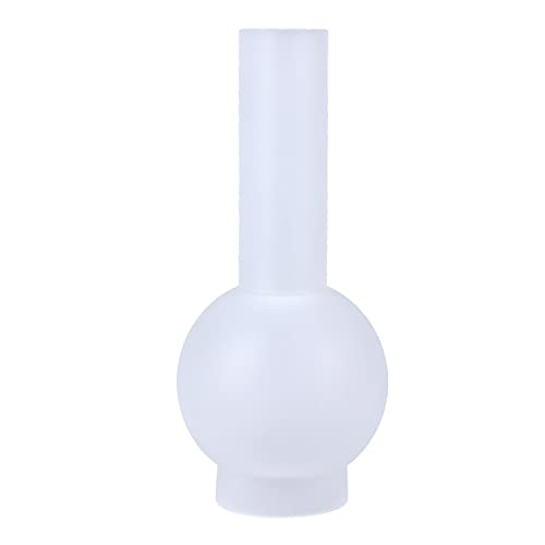 Zylinderglas satiniert Ø 75mm Lampenglas Ersatzglas Leuchtenglas 260mm Höhe Petroleumglas Glaszylinder von H4L