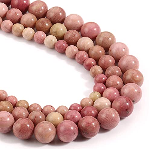 HAAMIIQII 45pcs 8mm Natürliche Rhodochrosit Perlen Runde Lose Edelstein Perlen für Schmuck Herstellung DIY Armband Halskette HAAMIIQII 45pcs 8mm Natürliche Rhodochrosit Perlen Runde Lose Edelstein Perlen für Schmuck Herstellung DIY Armband Halskette von HAAMIIQII