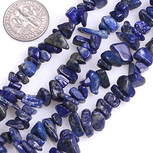 HAAMIIQII 5-8mm Natürliche Blaue Lapis Lazuli Chips Perlen Unregelmäßige Chip Steine Lose Edelstein Perlen für Schmuck Making Strang 80 cm HAAMIIQII 5-8mm Natürliche Blaue Lapis Lazuli Chips Perlen Unregelmäßige Chip Steine Lose Edelstein Perlen für Schmuck Making Strang 80 cm von HAAMIIQII
