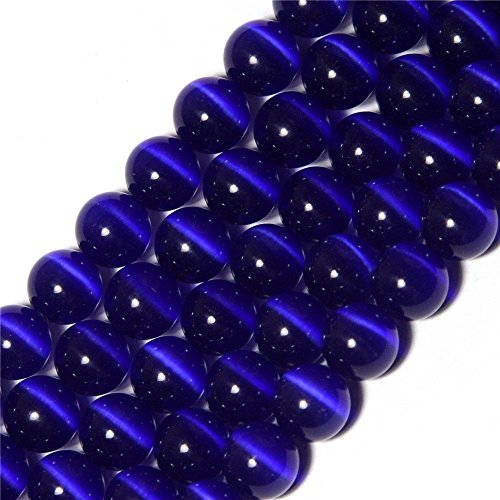 HAAMIIQII 60pcs 6mm Dunkelblau Cat Eye Perlen Runde Lose Edelstein Perlen für Schmuck Herstellung DIY Armband Halskette HAAMIIQII 60pcs 6mm Dunkelblau Cat Eye Perlen Runde Lose Edelstein Perlen für Schmuck Herstellung DIY Armband Halskette von HAAMIIQII