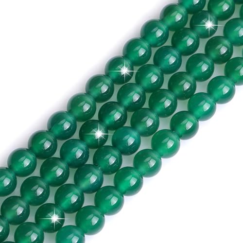 HAAMIIQII 60pcs 6mm Natürliche Grüne Achat Perlen Runde Lose Edelstein Perlen für Schmuck Herstellung DIY Armband Halskette HAAMIIQII 60pcs 6mm Natürliche Grüne Achat Perlen Runde Lose Edelstein Perlen für Schmuck Herstellung DIY Armband Halskette von HAAMIIQII