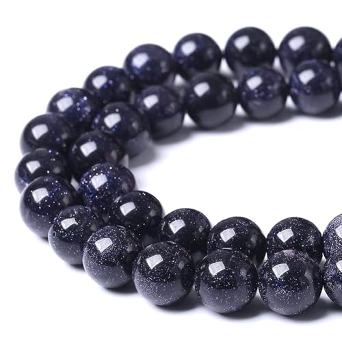 HAAMIIQII 60pcs 6mm natürliche blaue Sandstein Perlen Runde lose Edelstein Perlen für Schmuck Herstellung DIY Armband Halskette HAAMIIQII 60pcs 6mm natürliche blaue Sandstein Perlen Runde lose Edelstein Perlen für Schmuck Herstellung DIY Armband Halskette von HAAMIIQII
