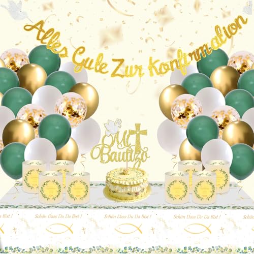 72 Stück Stück Taufe Deko,Junge Mädchen Deko Taufe,Taufe Dekoration,Taufe Deko Set,Meine Taufe Girlande,Taufe Luftballons Servietten Taufdeko und mehr,Ideal für Jungen mit Spruch Schön dass Du da bist 72 Stück Stück Taufe Deko,Junge Mädchen Deko Taufe,Taufe Dekoration,Taufe Deko Set,Meine Taufe Girlande,Taufe Luftballons Servietten Taufdeko und mehr,Ideal für Jungen mit Spruch Schön dass Du da bist von HAASIKI