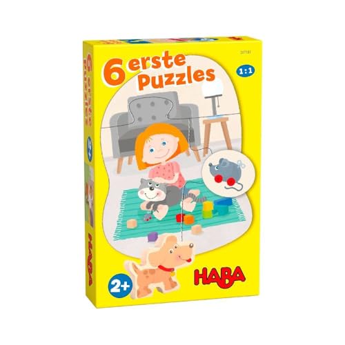 HABA Erste Puzzles Haustiere – 6 Lerntier-Puzzles ab 2 Jahren mit Holzfigur – Fördert Feinmotorik & Zuordnungsvermögen – 1307180001 HABA Erste Puzzles Haustiere – 6 Lerntier-Puzzles ab 2 Jahren mit Holzfigur – Fördert Feinmotorik & Zuordnungsvermögen – 1307180001 von HABA