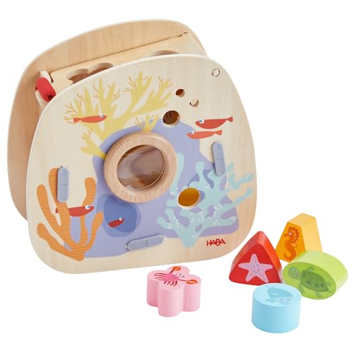 HABA Sortierbox Unterwasserwelt – Zuordnungsspiel mit Meerestieren, für Kinder ab 18 Monaten, mit Lupenfunktion, Lernspielzeug zur Förderung der Feinmotorik – 2011873001 HABA Sortierbox Unterwasserwelt – Zuordnungsspiel mit Meerestieren, für Kinder ab 18 Monaten, mit Lupenfunktion, Lernspielzeug zur Förderung der Feinmotorik – 2011873001 von HABA