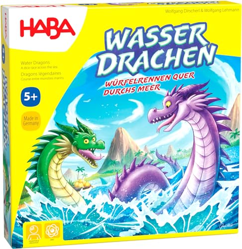 HABA Wasserdrachen – Würfel- und Taktikspiel für Kinder ab 5 Jahren – Familienspiel mit nachhaltigen Holzfiguren – Made in Germany – 1307133001 HABA Wasserdrachen – Würfel- und Taktikspiel für Kinder ab 5 Jahren – Familienspiel mit nachhaltigen Holzfiguren – Made in Germany – 1307133001 von HABA