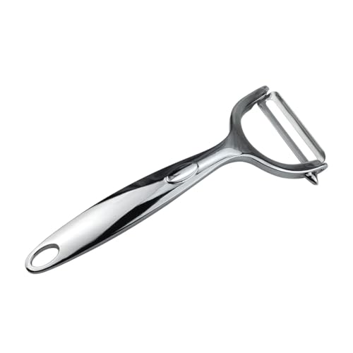 HABNI Gemüsemesser, Küchenmesser Edelstahl Multifunktionsschäler zum Schälen von Obst und Gemüse (Länge 15,5 cm Breite 5 cm) von HABNI