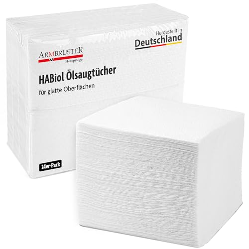 Ölsaugtuch HABiol, Multisoft Putztuch Reinigungstücher 24 Stück, Ölsaugtücher zur Holzpflege, Endpolitur und für Restölmenge 32x34 cm von HABiol