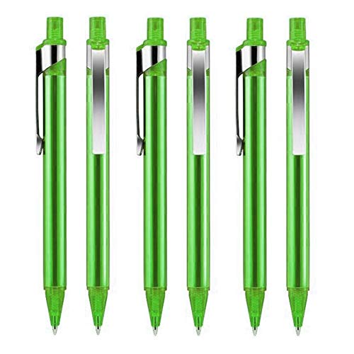 HAC24 100x Metall Kugelschreiber Grün mit schwarzer Mine Kuli Schreibset Bürobedarf von HAC24