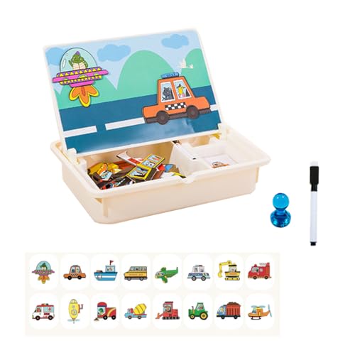 Magnetpuzzles Dress Up Travel Game, Magnetische DIY-Ankleidepuzzles, Wiederverwendbare Puzzles, Trainieren Die Hand-Augen-Koordination – FöRdern KreativitäT Und Fantasie (C) von HADAVAKA