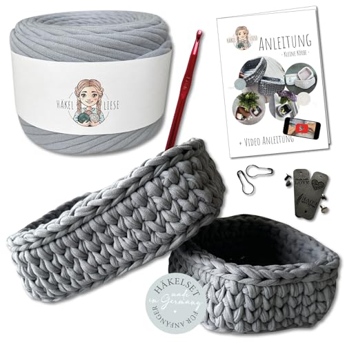 Häkelset für Anfänger - kleiner Korb, Häkelset Anfänger, Textilgarn zum Häkeln, Crochet Set, Körbe Häkeln, Geschenk Teenager, Häkel Set, häkeln lernen HÄKEL LIESE Häkelset für Anfänger - kleiner Korb, Häkelset Anfänger, Textilgarn zum Häkeln, Crochet Set, Körbe Häkeln, Geschenk Teenager, Häkel Set, häkeln lernen HÄKEL LIESE von HÄKEL LIESE