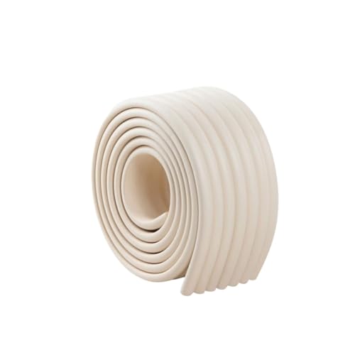 Wandverkleidungsleiste, 2 m lange Kronenleisten, flexible Wandkantenleiste, selbstklebend, Kantenschutz for Möbel und Tische, Stoßstangenschutz, Deckenleisten, Fußleisten(Beige) von HAEUYA