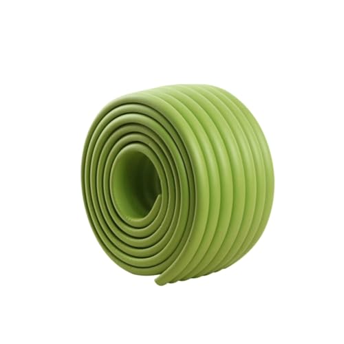 Wandverkleidungsleiste, 2 m lange Kronenleisten, flexible Wandkantenleiste, selbstklebend, Kantenschutz for Möbel und Tische, Stoßstangenschutz, Deckenleisten, Fußleisten(Grass Green) von HAEUYA