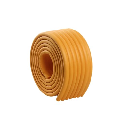 Wandverkleidungsleiste, 2 m lange Kronenleisten, flexible Wandkantenleiste, selbstklebend, Kantenschutz for Möbel und Tische, Stoßstangenschutz, Deckenleisten, Fußleisten(Orange) von HAEUYA