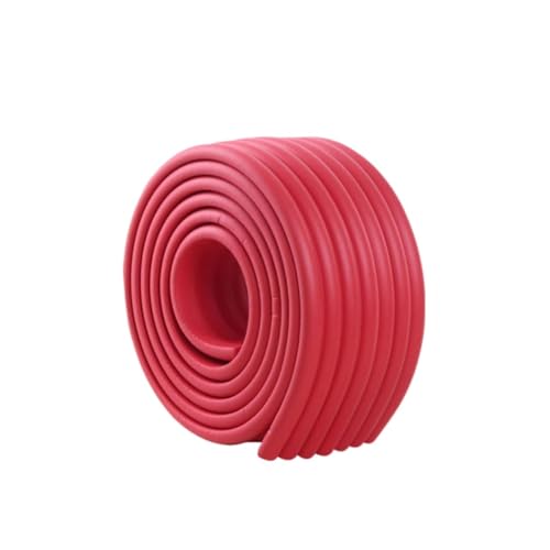Wandverkleidungsleiste, 2 m lange Kronenleisten, flexible Wandkantenleiste, selbstklebend, Kantenschutz for Möbel und Tische, Stoßstangenschutz, Deckenleisten, Fußleisten(Red) von HAEUYA
