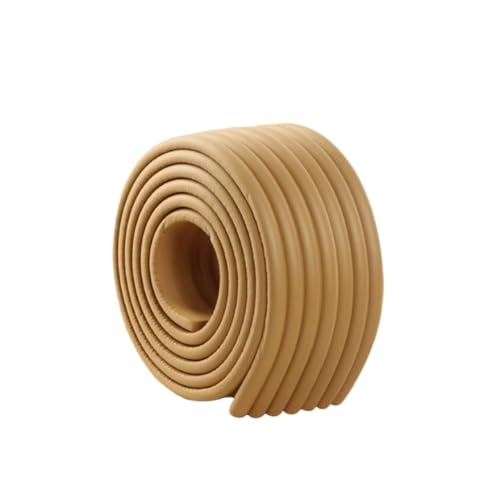 Wandverkleidungsleiste, 2 m lange Kronenleisten, flexible Wandkantenleiste, selbstklebend, Kantenschutz for Möbel und Tische, Stoßstangenschutz, Deckenleisten, Fußleisten(Wood Color) von HAEUYA