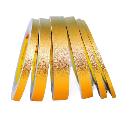 Wandverkleidungsleiste, 24,9 m, selbstklebende Metallverkleidung, Kantenstreifen, Wandkanten-Dekorstreifen, Bordüre, Paneele for Abziehen und Aufkleben, Deckendekoration(Gold,W: 3cm(1.18inch)) von HAEUYA