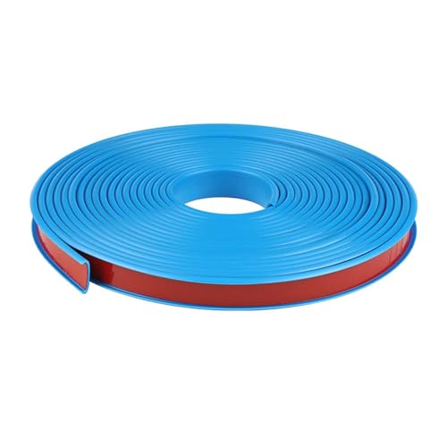 Wandverkleidungsleiste, 32,8 Fuß selbstklebende Furnierkantenleiste, flexible TPE-U-Kanalkante, zusammenklappbarer Kantenschutz aus Blech, passend for 5–40 mm zur Möbelrestaurierung(Blue,12mm) von HAEUYA