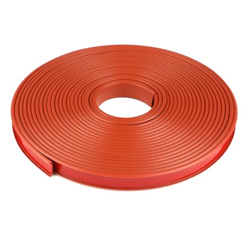 Wandverkleidungsleiste, 32,8 Fuß selbstklebende Furnierkantenleiste, flexible TPE-U-Kanalkante, zusammenklappbarer Kantenschutz aus Blech, passend for 5–40 mm zur Möbelrestaurierung(Burgundy,14mm) von HAEUYA