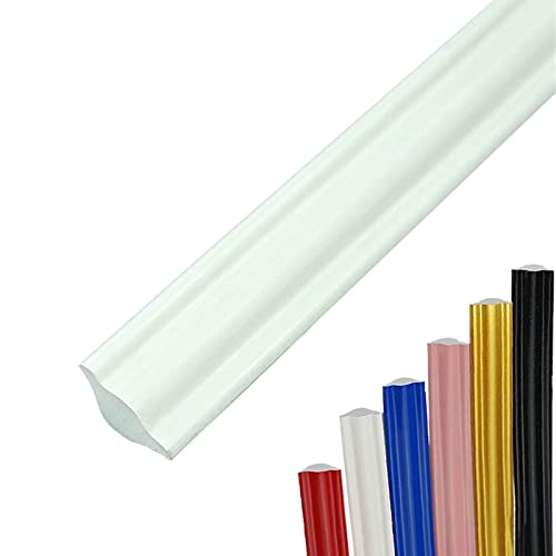 Wandverkleidungsleiste, 5 m lange Viertelstableiste, flexible selbstklebende Dichtungsmasse und Streifen for Bodenkanten und Fliesenkanten, wasserdichte Dichtungsleiste for Decke, Arbeitsplatte, Kabin Wandverkleidungsleiste, 5 m lange Viertelstableiste, flexible selbstklebende Dichtungsmasse und Streifen for Bodenkanten und Fliesenkanten, wasserdichte Dichtungsleiste for Decke, Arbeitsplatte, Kabin von HAEUYA