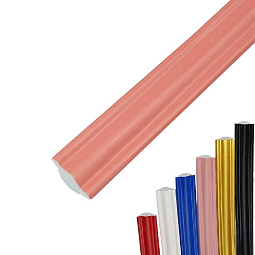 Wandverkleidungsleiste, 5 m lange Viertelstableiste, flexible selbstklebende Dichtungsmasse und Streifen for Bodenkanten und Fliesenkanten, wasserdichte Dichtungsleiste for Decke, Arbeitsplatte, Kabin Wandverkleidungsleiste, 5 m lange Viertelstableiste, flexible selbstklebende Dichtungsmasse und Streifen for Bodenkanten und Fliesenkanten, wasserdichte Dichtungsleiste for Decke, Arbeitsplatte, Kabin von HAEUYA
