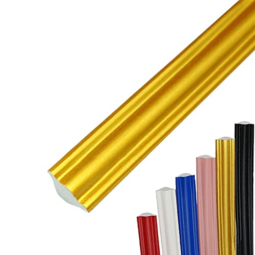 Wandverkleidungsleiste, 5 m lange Viertelstableiste, flexible selbstklebende Dichtungsmasse und Streifen for Bodenkanten und Fliesenkanten, wasserdichte Dichtungsleiste for Decke, Arbeitsplatte, Kabin Wandverkleidungsleiste, 5 m lange Viertelstableiste, flexible selbstklebende Dichtungsmasse und Streifen for Bodenkanten und Fliesenkanten, wasserdichte Dichtungsleiste for Decke, Arbeitsplatte, Kabin von HAEUYA