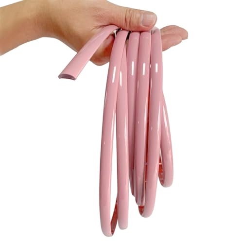 Wandverkleidungsleiste, 5 m selbstklebende Auto-Zierleiste – universelle dekorative Stoßstangen-, Fenster-, Tür- und Karosserieseitenteile sowie Möbeloberflächen im Haushalt(Pink,22mm(0.86Inch)) von HAEUYA