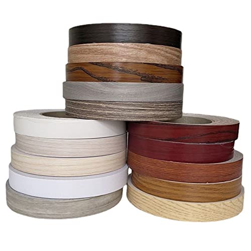 Wandverkleidungsleiste, 50 m selbstklebende Metallverkleidung, Kantenstreifen, Wandkanten-Dekorstreifen, Bordüren, Paneele, Decken- und Türrahmendekoration(Pine Texture,50M(L) x3CM(W)) von HAEUYA