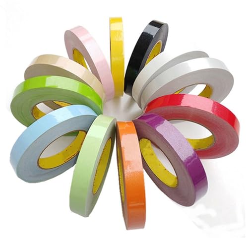 Wandverkleidungsleiste, Eckverkleidung, 50 m selbstklebende Metall-Wandkanten-Bordürenleiste, Dekor, Bordüre, Paneele for Abziehen und Aufkleben an die Decke(Pearl Orange,50M(L) x2.5CM(W)) von HAEUYA