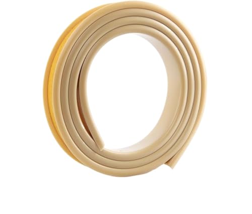 Wandverkleidungsleiste, U-Kanal-Kantenleiste, TPE-Formleiste, 6 m flexibler, selbstklebender U-Kanal for Schränke, Sperrholz, Tische, Kantenschutz(Beige,9mm) von HAEUYA