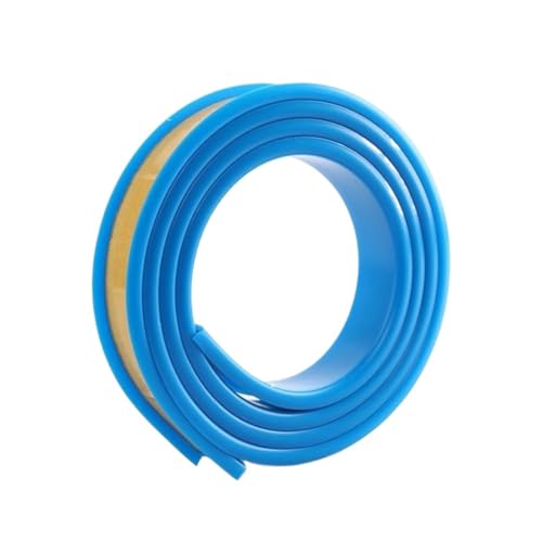 Wandverkleidungsleiste, U-Kanal-Kantenleiste, TPE-Formleiste, 6 m flexibler, selbstklebender U-Kanal for Schränke, Sperrholz, Tische, Kantenschutz(Blue,9mm) von HAEUYA