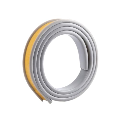 Wandverkleidungsleiste, U-Kanal-Kantenleiste, TPE-Formleiste, 6 m flexibler, selbstklebender U-Kanal for Schränke, Sperrholz, Tische, Kantenschutz(Grey,9mm) von HAEUYA